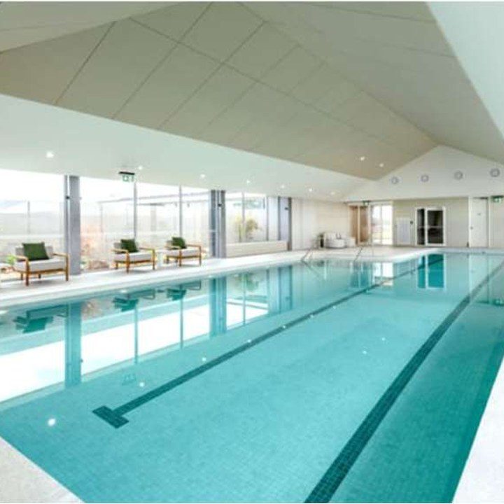 Indoor community aquatic centre with long-span roof at Lakeside Lara